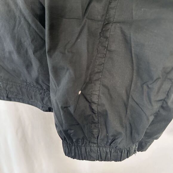 LL Bean Windbreaker Men's XL Black Store Away Hood Full Zip Pockets Polyester - Picture 4 of 8